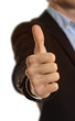 Thumb up, isolated on white background Thumb up, isolated on white background