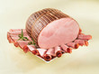 Ham on a plate