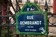 rue Rembradt à Paris 8ièm
