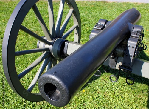 Photo: closeup view of a gettysburg cannon closeup view of a gettysburg cannon