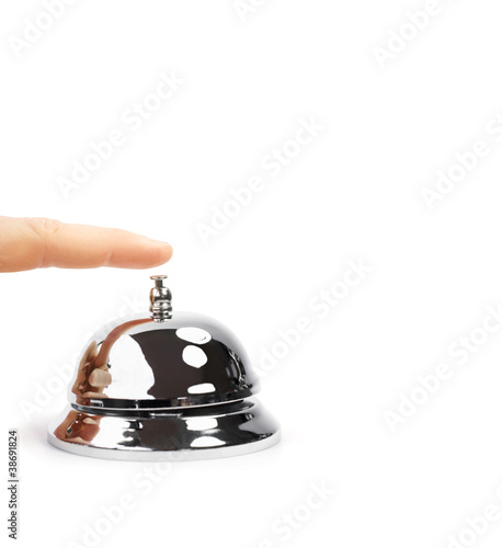 Photo: Finger Pushing Service Bell Finger Pushing Service Bell