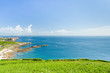 panorama of Cote D'Emeraude in Normandy, France