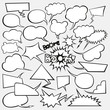 Vector Set of Comics Style Speech Bubbles
