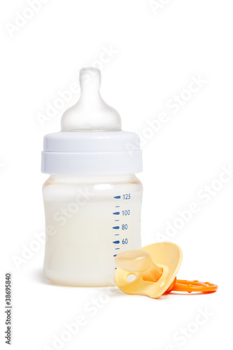 Photo: Baby: bottle and pacifier Baby: bottle and pacifier