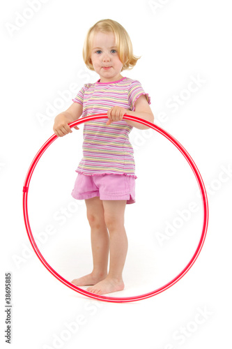 Photo: Child with hula hoop Child with hula hoop