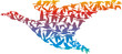 abstract goose - big made up of small abstract goose - big made up of small