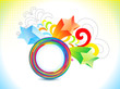 abstract colorful rainbow explode