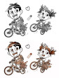 自転車ーセピア