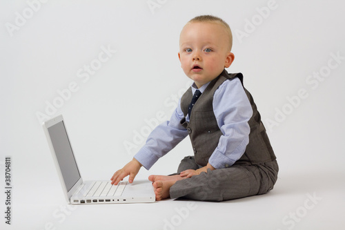 Baby On Computer