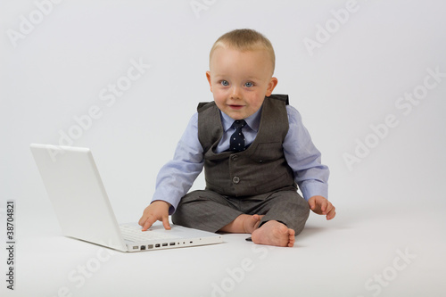 Baby On Computer