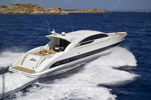 Photo: Italy, Sardinia, Tyrrhenian Sea, luxury yacht Italy, Sardinia, Tyrrhenian Sea, luxury yacht