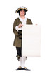 Man in a historical costume. Isolated