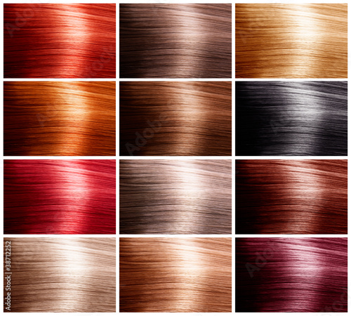 Photo: Hair Colors Set. Tints Hair Colors Set. Tints