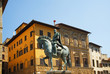 Florence Cosimo I Medici equestrian statue.