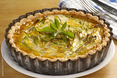 Photo: Minced Beef and Leek Quiche Minced Beef and Leek Quiche