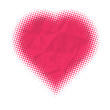 Valentines day card, vector illustration, halftone heart dots Valentines day card, vector illustration, halftone heart dots