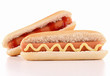 isolated hot dog