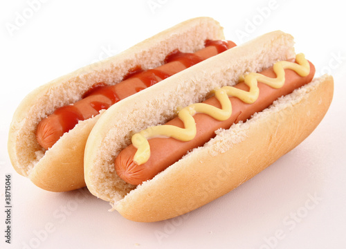 Photo: isolated hot dog isolated hot dog