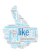 LIKE Tag Cloud (thumbs up recommend vote comment share button)