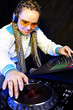 dj woman playing music