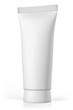 Standing blank white tube