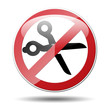 Señal prohibido recortar Señal prohibido recortar