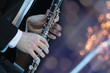 Playing the clarinet