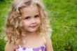 Photo: pretty little girl with curly hair pretty little girl with curly hair