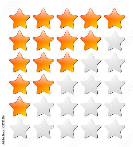 Vektor: rating stars, web rating stars, web
