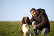 Hund und Herrchen