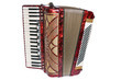 Accordion, it is isolated on white