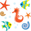 Set of sea life 1