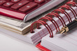 Money, pen, notebook and calculator