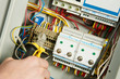 Electrician at work