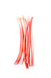 Rhubarb on a white studio background. Rhubarb on a white studio background.
