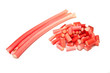 Rhubarb on a white studio background. Rhubarb on a white studio background.
