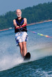 Senior waterskis