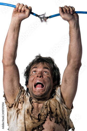 Photo: Crazy electrician Crazy electrician