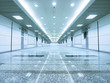 Long walkway in underground passage