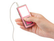 Mp3 player in hand Mp3 player in hand