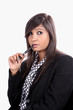 Tensed Indian Woman