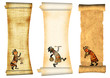 Collection of banners with african traditional patterns Collection of banners with african traditional patterns