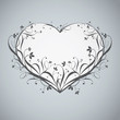 Vektor: Decorative floral heart Decorative floral heart