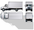 Vector delivery / cargo truck