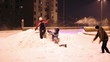 Video: Family Having Snowball Fight Family Having Snowball Fight