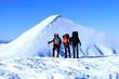 Winter trekking. Winter trekking.