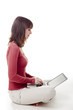 Working with a laptop