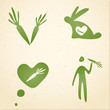 vegetarian symbols