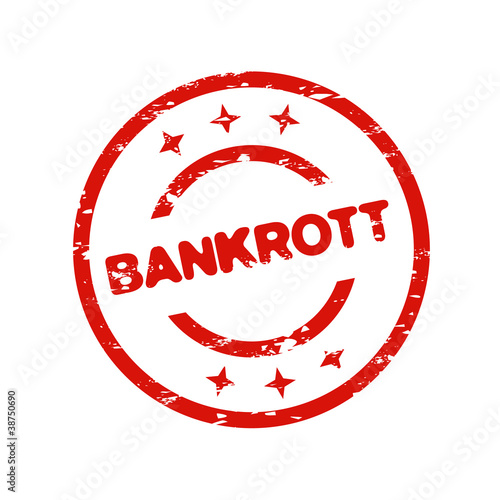 Illustration: Bankrott Bankrott