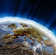 Europe 3d landscape